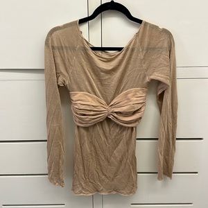 Commense bralette knit sweater NWOT